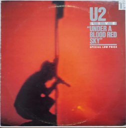 1983 RELEASE U2 'LIVE' UNDER A BLOOD RED SKY VINYL RECORD 90127-1-B ISLAND RECORDS