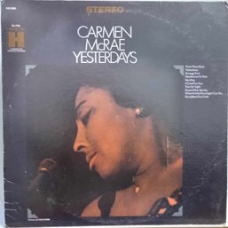 1ST YEAR 1968 RELEASE CARMEN MCRAE-YESTERDAYS VINYL RECORD HS 11252 HARMONY RECORDS