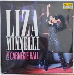 MINT SEALED 1987 RELEASE LIZA MINNELLI AT CARNEGIE HALL GATEFOLD 2X VINYL RECORD SET DG 15502 TELARC RECORDS