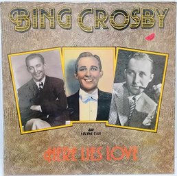 MINT SEALED ONLY YEAR 1986 UK REALEASE BING CROSBY HERE LIES LOVE VINYL RECORD AJA 5043 RECORDS