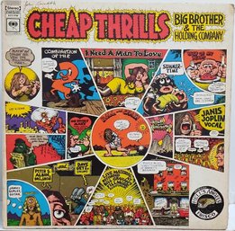 1ST PRESSING 1968 BIG BROTHER AND THE HOLDING COMPANY-CHEAP THRILLS GF VINYL LP COLUMBIA RECORDS 2 EYE LABEL