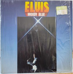 1986 RELEASE ELVIS PRESLEY-MOODY BLUE (BLUE) VINYL RECORD AFL1-2428 RCA VICTOR RECORDS
