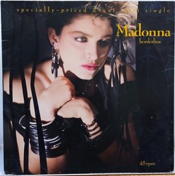 1984 RELEASE MADONNA-BORDERLINE/LUCKY STAR 12'' 45 RPM MAXI SINGLE VINYL RECORD 0-20212 SIRE RECORDS