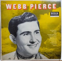 1960'S REISSUE WEBB PIERCE SELF TITLED VINYL RECORD DL 8921 DECCA RECORDS