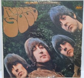 1969 REISSUE THE BEATLES RUBBER SOUL VINYL RECORD ST 2442 CAPITOL RECORDS-LIME GREEN LABELS