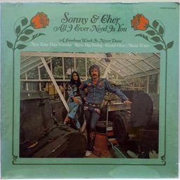 MINT SEALED 1ST YEAR 1972 RELEASE SONNY AND CHER-ALL I EVER NEED IS YOU VINYL RECORD KS 3660 KAPP RECORDS.