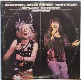 1973 REISSUE EDGAR WINTER'S WHITE TRASH ROADWORK 2X VINYL RECORD SET KEG 31249 RECORDS