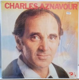 MINT SEALED 1976 FRANCE IMPORT CHARLES AZNAVOUR SELF TITLED GF 2X VINYL RECORD SET 81008/009 BARCLAY RECORDS