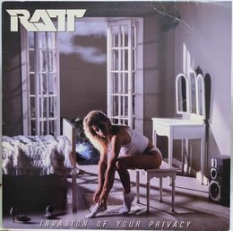 1985 RELEASE RATT-INVASION OF YOUR PRIVACY VINYL RECORD 81257-1 ATLANTIC RECORDS