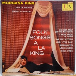1ST PRESSING 1959 RELEASE MORGANA KING-FOLK SONGS ALA KING VINYL RECORD UAL 3028 UNITED ARTISTS RECORDS