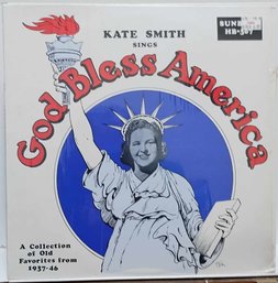1974 RELEASE KATE SMITH SINGS'GOD BLESS AMERICA' VINYL RECORD HB 307 SUNBEAM RECORDS