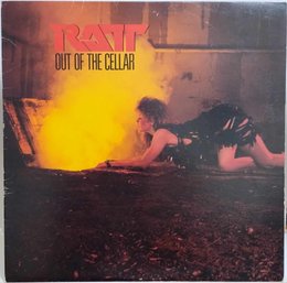 1984 RELEASE RATT-OUT OF THE CELLAR VINYL RECORD 80143-1 ATLANTIC RECORDS