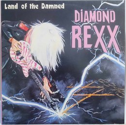 1986 RELEASE DIAMOND REXX-LAND OF THE DAMNED VINYL RECORD 90554-1 ISLAND RECORDS