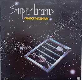 1ST YEAR 1974 RELEASE SUPERTRAMP-CRIME OF THE CENTURY VINYL RECORD SP 3647 A&M RECORDS