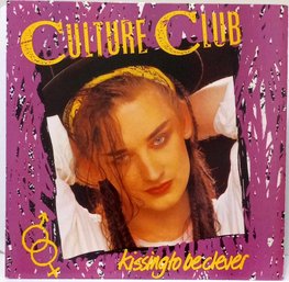 1ST YEAR RELEASE 1982 CULTURE CLUB KISSING TO BE CLEVER VINYL RECORD FE 38398 VIRGIN/EPIC RECORDS.