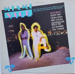 1985 RELEASE RELEASE MIAMI VICE-MUSIC FROM THE TELEVISION SERIES VINYL RECORD MCA-6150 MCA RECORDS