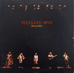 1978 RELEASE STEELEYE SPAN LIVE AT LAST VINYL RECORD CHR 1199 CHRYSALIS RECORDS.
