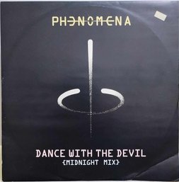 1985 UK RELEASE PHENOMENA-DANCE WITH THE DEVIL 12'' 45 RPM MIX VINYL RECORD BROX 193 BRONZE RECORDS