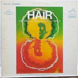 1970 REPRESS RELEASE HAIR-THE AMERICAN TRIBEL LOVE-ROCK MUSICAL ORIGINAL BROADWAY CAST RECORDING VINYL RECORD