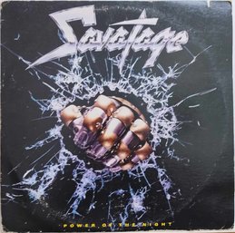 1985 RELEASE SAVATAGE-POWER OF THE NIGHT VINYL RECORD 81247-1 ATLANTIC RECORDS