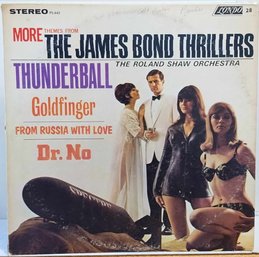 1965 RELEASE ROLAND SHAW ORCHESTRA-MORE THEMES FROM THE JAMES BOND THRILLERS VINYL LP PS 445 LONDON RECORDS