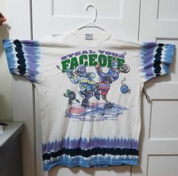 VINTAGE 1994 GDM GRATEFUL DEAD STEAL YOUR FACE OFF T-SHIRT SIZE XXL WITH GDM 1994 LOGO