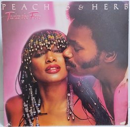1ST YEAR 1979 RELEASE PEACHES AND HERB-TWICE THE FIRE VINYL RECORD PD-1-62399 POLYDOR RECORDS-SEE DESCRIPTION