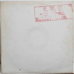 RARE 1970 UNOFFICIAL RELEASE BOB DYLAN-G.W.W 'JOHN BIRCH SOCIETY BLUES' BOOTLEG VINYL RECORD-WHITE LABEL