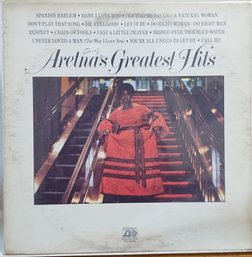 FIRST PRESSING 1971 ARETHA FRANKLIN-ARETHA'S GREATEST HITS VINYL RECORD SD 8295 ATLANTIC RECORDS