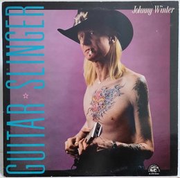 1ST YEAR 1984 JOHNNY WINTER GUITAR SLINGER VINYL RECORD AL 4735 ALLIGATOR RECORDS
