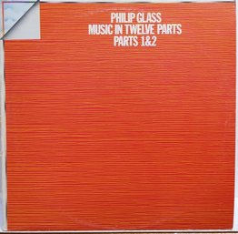 LATE 1970'S ITALY REISSUE PHILIP GLASS-MUSIC IN 12 PARTS, PARTS 1 AND 2  VINYL LP ORL 8049 COROLINE RECORDS