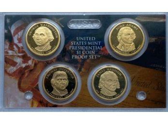 2007 Presidential $1 Proof Set With No Box And Coa