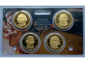 2007 Presidential $1 Proof Set With No Box And Coa