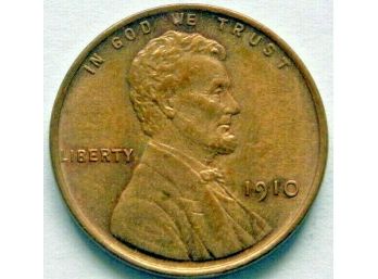 1910 Lincoln Wheat Cent Graded CHOICE BU.