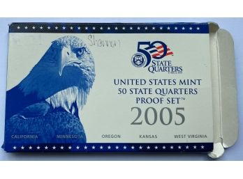 2005 Fifty State Clad Proof Set With Box And No Coa.