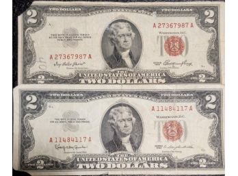 1953 AND 1963 $2.00 RED SEAL NOTES