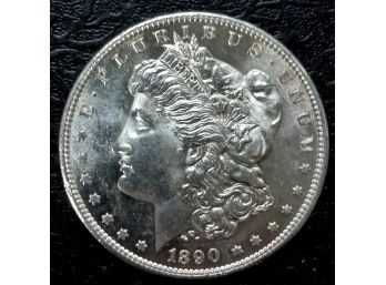 131 YEAR OLD 1890-S MORGAN SILVER DOLLAR MS-64 QUALITY WITH A PROOF LIKE REVERSE