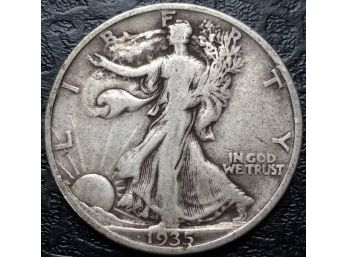 1935-D WALKING LIBERTY HALF DOLLAR VERY FINE CONDITION