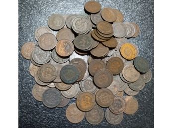BULK LOT OF 85 1883 INDIAN HEAD CENTS GOOD TO VERY GOOD CONDITION