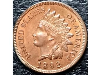 SUPERBLY STRUCT 1892 INDIAN HEAD CENT GEM BLILLIANT UNCIRCULATED RED