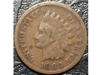 1883 INDIAN HEADS CENT GOOD CONDITION