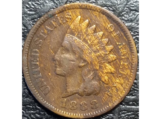1883 INDIAN HEAD CENT FINE CONDITION