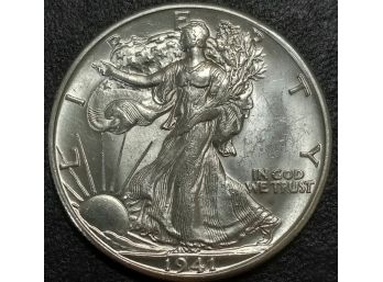 GEM UNCIRCULATED 1941-D WALKING LIBERTY  HALF DOLLAR MS-64 TO MS-65 QUALITY GORGEOUS !! $90 TO $120.00 ON EBAY