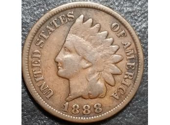 1888 INDIAN HEAD CENTS VG TO FINE CONDITION