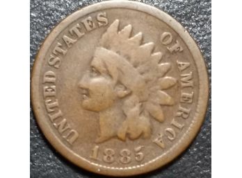 1885 INDIAN HEAD CENTS VG CONDITION