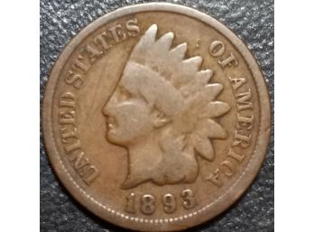 1893 INDIAN HEAD CENT VG CONDITION