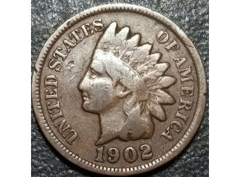 1902 INDIAN HEAD CENT VG CONDITION