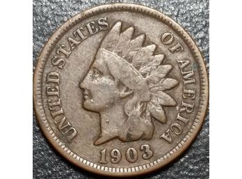 1903 INDIAN HEAD CENT VG TO FINE CONDITION