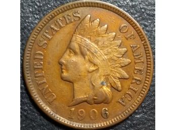 1906 INDIAN HEAD CENT VF CONDITION