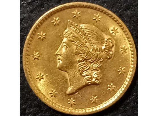 RARE 1853 Gold Dollar MS-60 TO MS-62 QUALITY $425.00 TO $475.00 ON EBAY